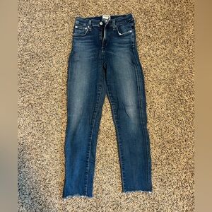 Agolde Dark Blue Skinny Jeans